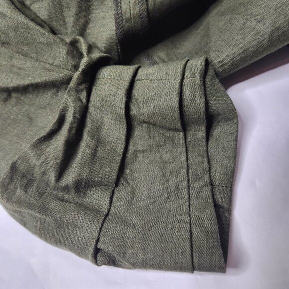 Kenneth Cole Women's Large Green Blazer Linen Blend - Picture 5 of 8